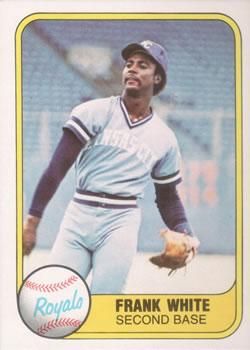 #44 Frank White - Kansas City Royals - 1981 Fleer Baseball