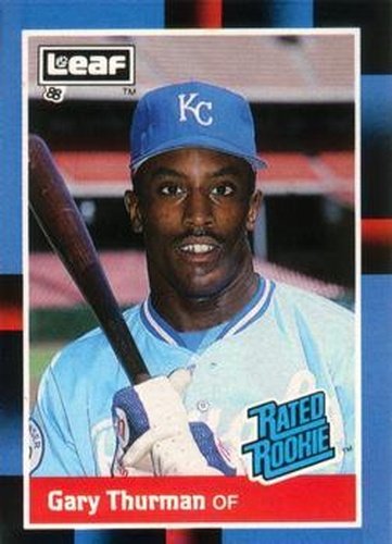 #44 Gary Thurman - Kansas City Royals - 1988 Leaf Baseball