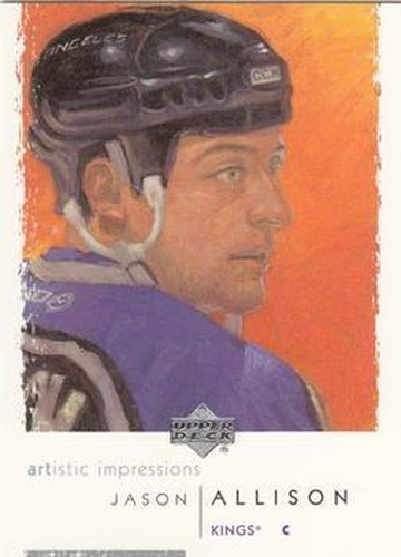 #44 Jason Allison - Los Angeles Kings - 2002-03 UD Artistic Impressions Hockey