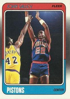 #44 John Salley - Detroit Pistons - 1988-89 Fleer Basketball