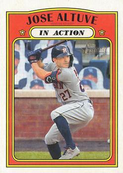 #44 Jose Altuve - Houston Astros - 2021 Topps Heritage Baseball