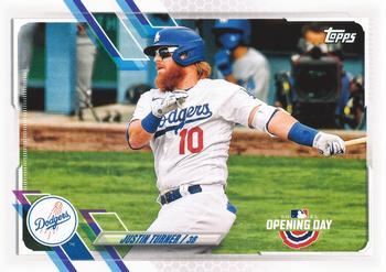 #44 Justin Turner - Los Angeles Dodgers - 2021 Topps Opening Day Baseball