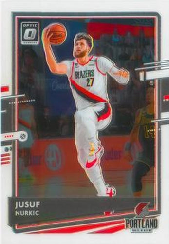 #44 Jusuf Nurkic - Portland Trail Blazers - 2020-21 Donruss Optic Basketball