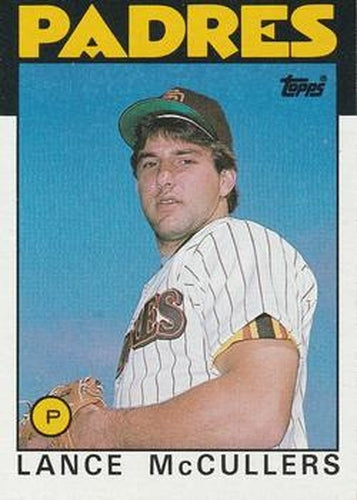 #44 Lance McCullers - San Diego Padres - 1986 Topps Baseball