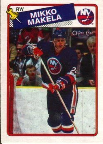 #44 Mikko Makela - New York Islanders - 1988-89 O-Pee-Chee Hockey