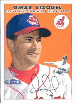 #44 Omar Vizquel - Cleveland Indians - 2000 Fleer Tradition Baseball