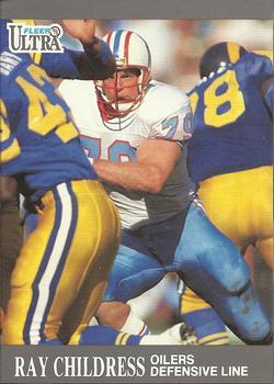 #44 Ray Childress - Houston Oilers - 1991 Ultra Football