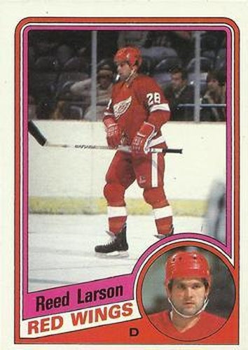 #44 Reed Larson - Detroit Red Wings - 1984-85 Topps Hockey