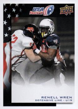 #44 Renell Wren - USA - 2014 Upper Deck USA Football