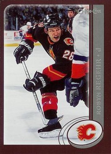 #44 Robyn Regehr - Calgary Flames - 2002-03 O-Pee-Chee Hockey