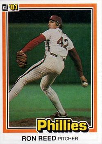 #44 Ron Reed - Philadelphia Phillies - 1981 Donruss Baseball