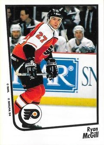 #44 Ryan McGill - Philadelphia Flyers - 1994-95 Panini Hockey Stickers