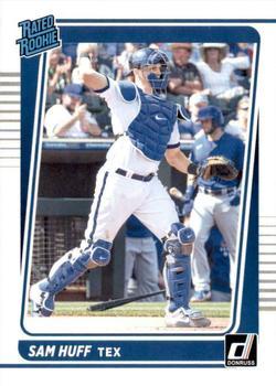 #44 Sam Huff - Texas Rangers - 2021 Donruss Baseball