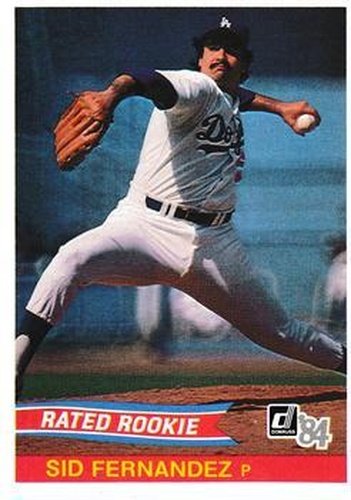 #44 Sid Fernandez - Los Angeles Dodgers - 1984 Donruss Baseball