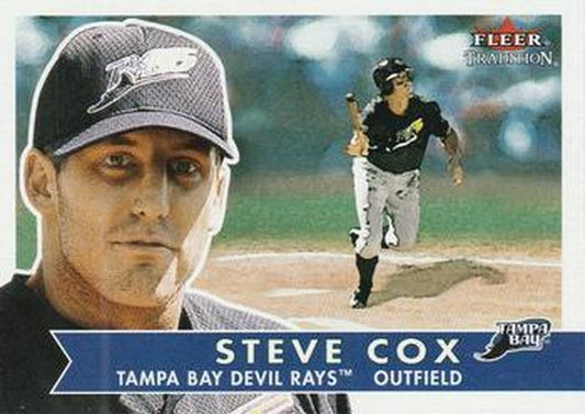 #44 Steve Cox - Tampa Bay Devil Rays - 2001 Fleer Tradition Baseball