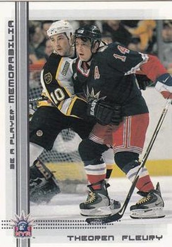 #44 Theoren Fleury - New York Rangers - 2000-01 Be a Player Memorabilia Hockey