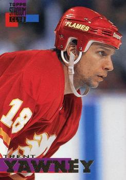 #44 Trent Yawney - Calgary Flames - 1994-95 Stadium Club Hockey