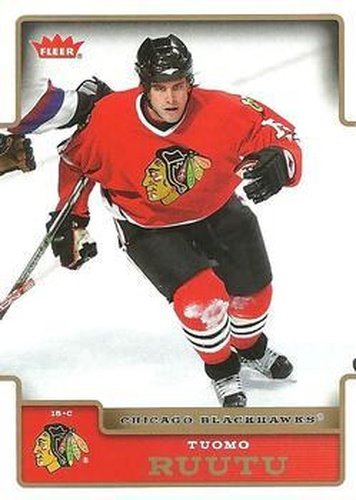 #44 Tuomo Ruutu - Chicago Blackhawks - 2006-07 Fleer Hockey