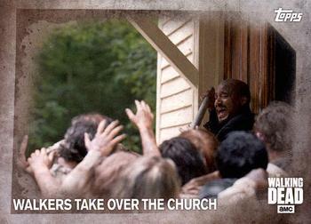 #44 Walkers Take Over the Church - 2016 Topps The Walking Dead Season 5