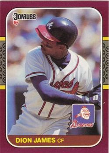 #44 Dion James - Atlanta Braves - 1987 Donruss Opening Day Baseball