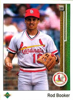 #644 Rod Booker - St. Louis Cardinals - 1989 Upper Deck Baseball