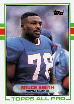 #44 Bruce Smith - Buffalo Bills - 1989 Topps Football