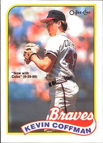 #44 Kevin Coffman - Chicago Cubs - 1989 O-Pee-Chee Baseball