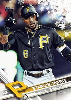 #HMW44 Starling Marte - Pittsburgh Pirates - 2017 Topps Holiday Baseball