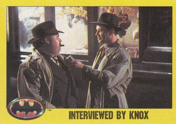 #244 Interviewed by Knox - 1989 Topps Batman