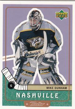 #44 Mike Dunham - Nashville Predators - 1999-00 Upper Deck Retro Hockey