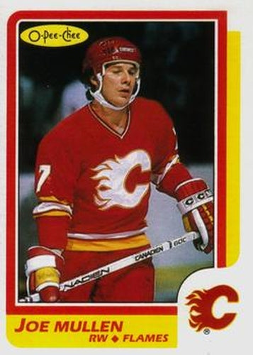 #44 Joe Mullen - Calgary Flames - 1986-87 O-Pee-Chee Hockey