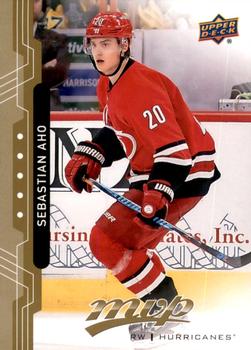 #44 Sebastian Aho - Carolina Hurricanes - 2018-19 Upper Deck MVP Hockey