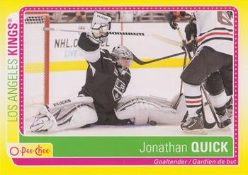 #S-JQ Jonathan Quick - Los Angeles Kings - 2013-14 O-Pee-Chee Hockey - Stickers