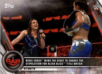 #44 Nikki Cross Wins the Right to Choose the Stipulation for Alexa Bliss' Title Match - 2020 Topps WWE Women's Division Wrestling