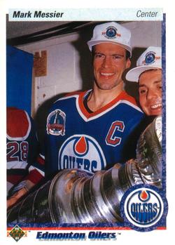 #44 Mark Messier - Edmonton Oilers - 1990-91 Upper Deck Hockey