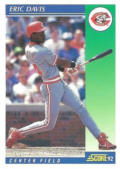 #44 Eric Davis - Cincinnati Reds - 1992 Score Baseball