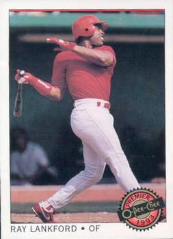 #44 Ray Lankford - St. Louis Cardinals - 1993 O-Pee-Chee Premier Baseball