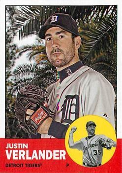 #44a Justin Verlander - Detroit Tigers - 2012 Topps Heritage Baseball