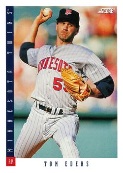 #450 Tom Edens - Minnesota Twins - 1993 Score Baseball