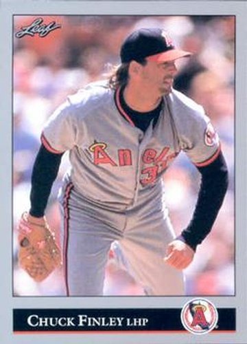 #450 Chuck Finley - California Angels - 1992 Leaf Baseball