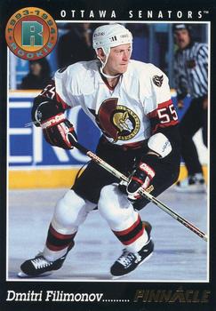 #450 Dmitri Filimonov - Ottawa Senators - 1993-94 Pinnacle Hockey