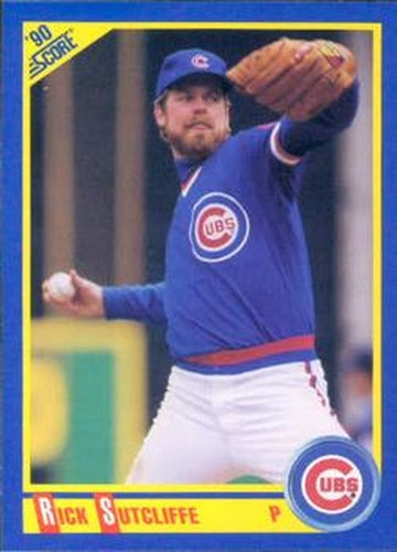 #450 Rick Sutcliffe - Chicago Cubs - 1990 Score Baseball
