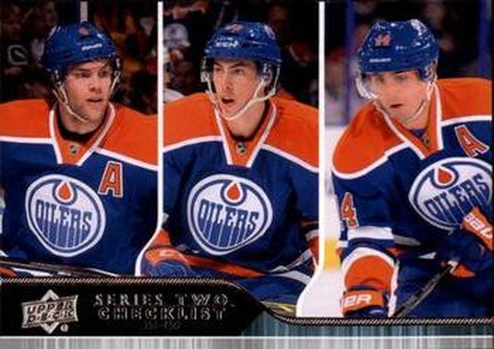 #450 Taylor Hall / Ryan Nugent-Hopkins / Jordan Eberle - Edmonton Oilers - 2014-15 Upper Deck Hockey