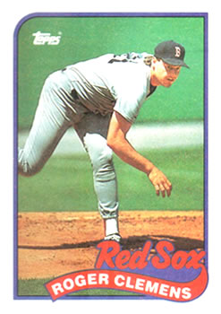 #450 Roger Clemens - Boston Red Sox - 1989 Topps Baseball