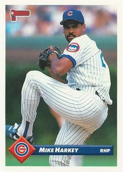 #450 Mike Harkey - Chicago Cubs - 1993 Donruss Baseball