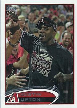 #450 Justin Upton - Arizona Diamondbacks - 2012 Topps Baseball