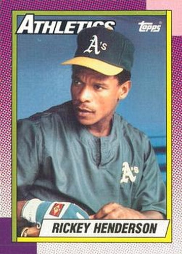 #450 Rickey Henderson - Oakland Athletics - 1990 O-Pee-Chee Baseball