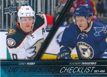 #450 Corey Perry / Vladimir Tarasenko - Anaheim Ducks / St. Louis Blues - 2015-16 Upper Deck Hockey