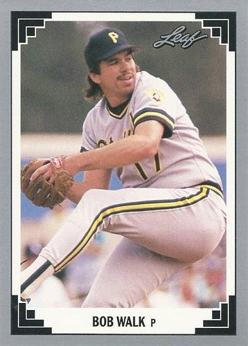 #450 Bob Walk - Pittsburgh Pirates - 1991 Leaf Baseball