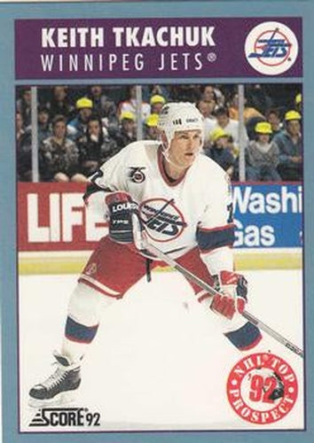 #450 Keith Tkachuk - Winnipeg Jets - 1992-93 Score Canadian Hockey